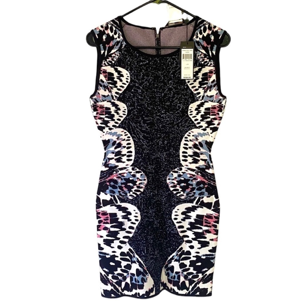 NWT BCBG MAXAZRIA Black Audrie Sleeveless Bodycon Dress Women’s Small $298 NEW - Picture 1 of 8